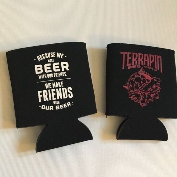 Terrapin Founders Brewery Can Koozie  Brewing set of 2 - Picture 1 of 2